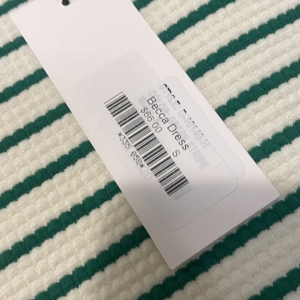 Strut & Bolt | Striped Green & White Dress - Picture 5 of 7